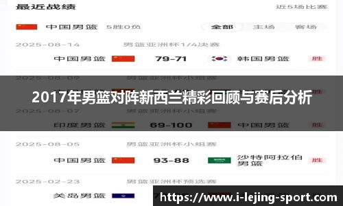 2017年男篮对阵新西兰精彩回顾与赛后分析